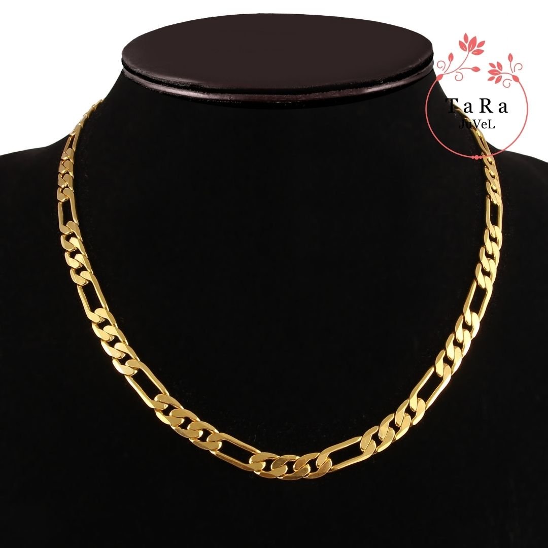 chunky gold figaro chain b